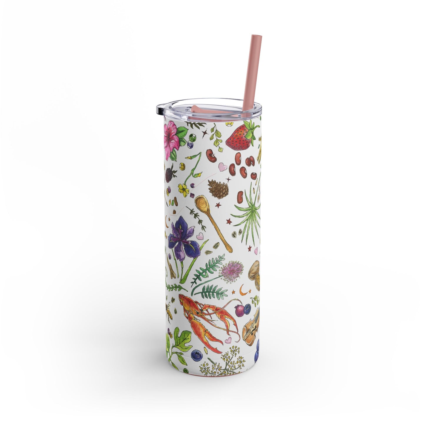 Louisiana Summer 20oz Tumbler with Screw Top and Straw
