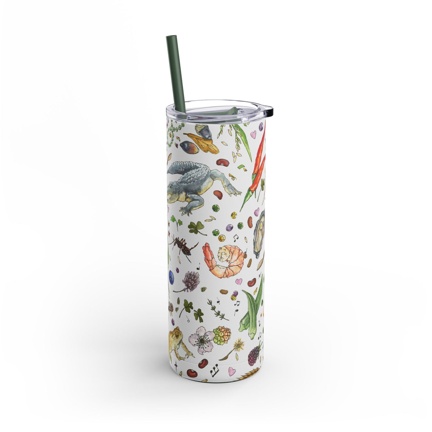Louisiana Summer 20oz Tumbler with Screw Top and Straw
