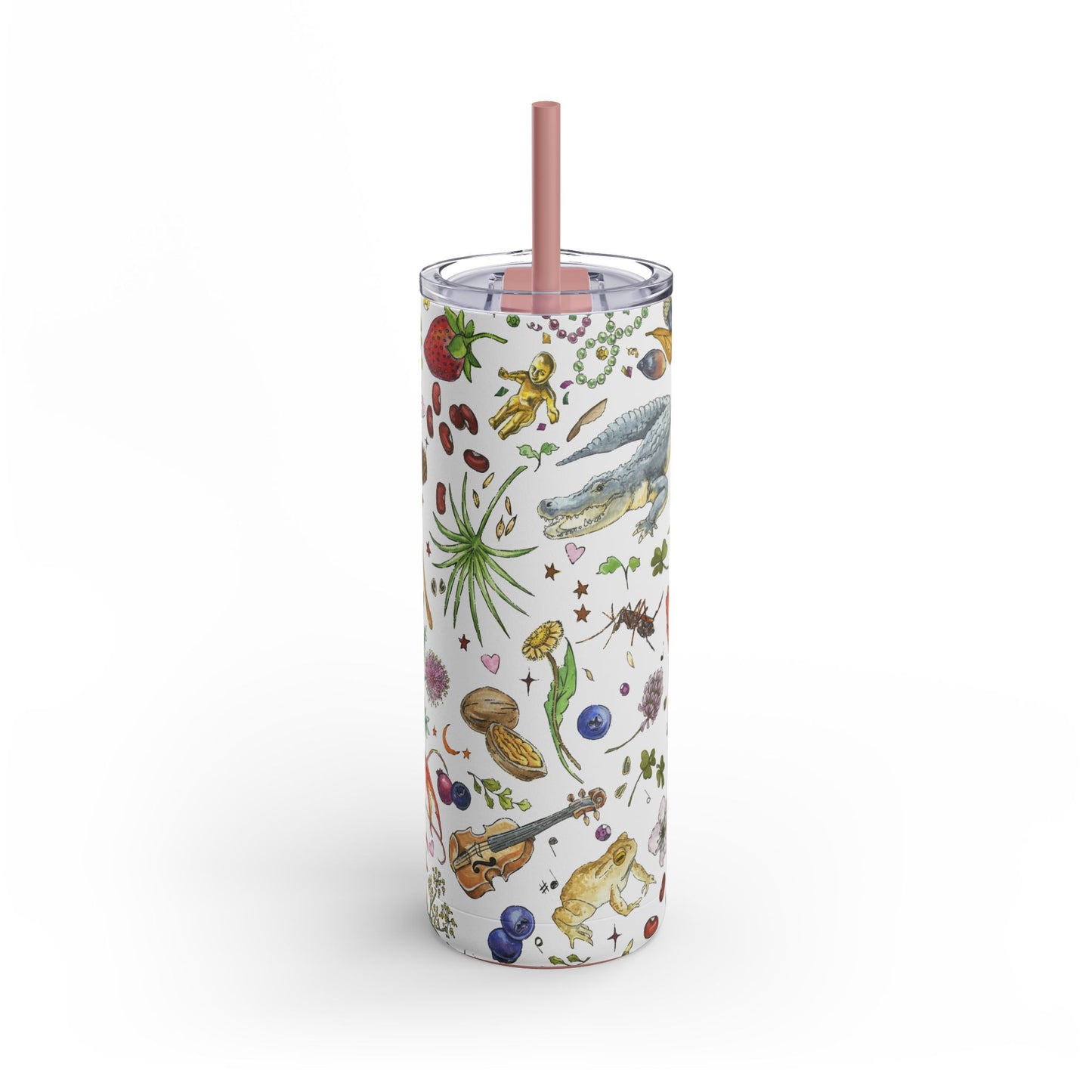 Louisiana Summer 20oz Tumbler with Screw Top and Straw