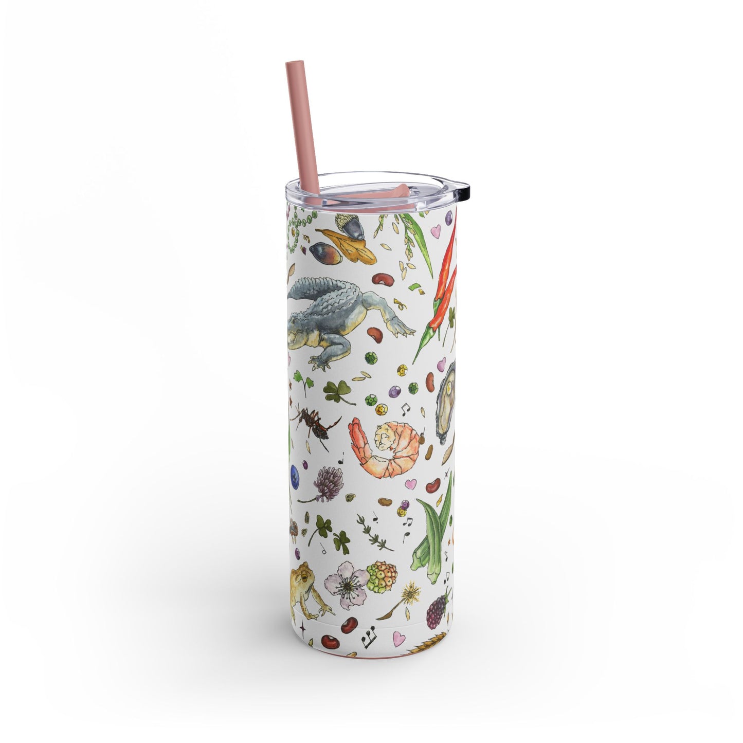 Louisiana Summer 20oz Tumbler with Screw Top and Straw