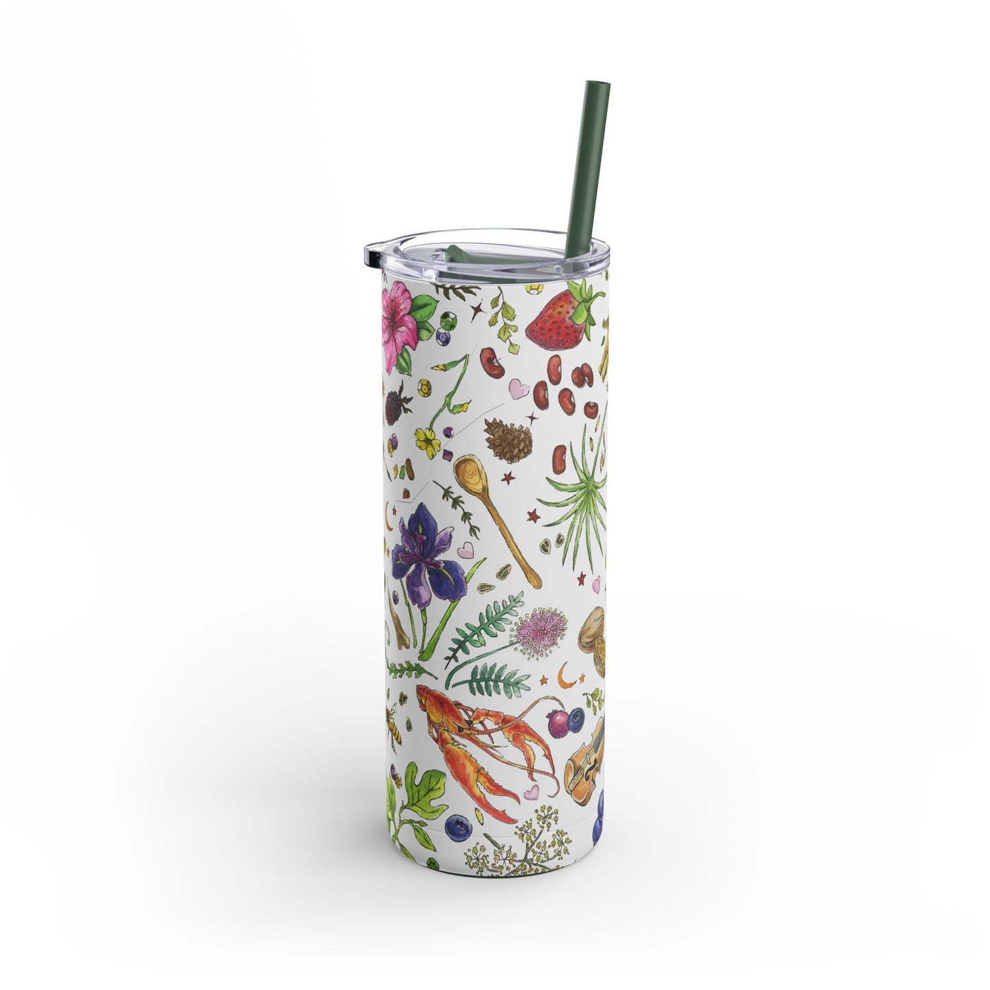 Louisiana Summer 20oz Tumbler with Screw Top and Straw