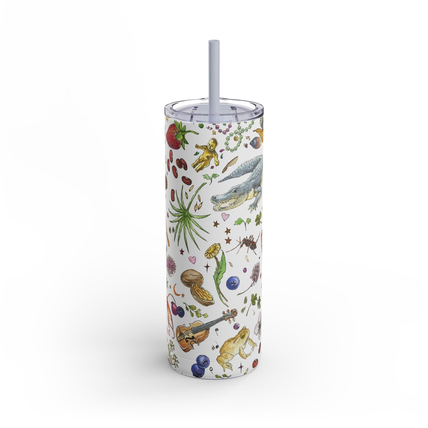 Louisiana Summer 20oz Tumbler with Screw Top and Straw