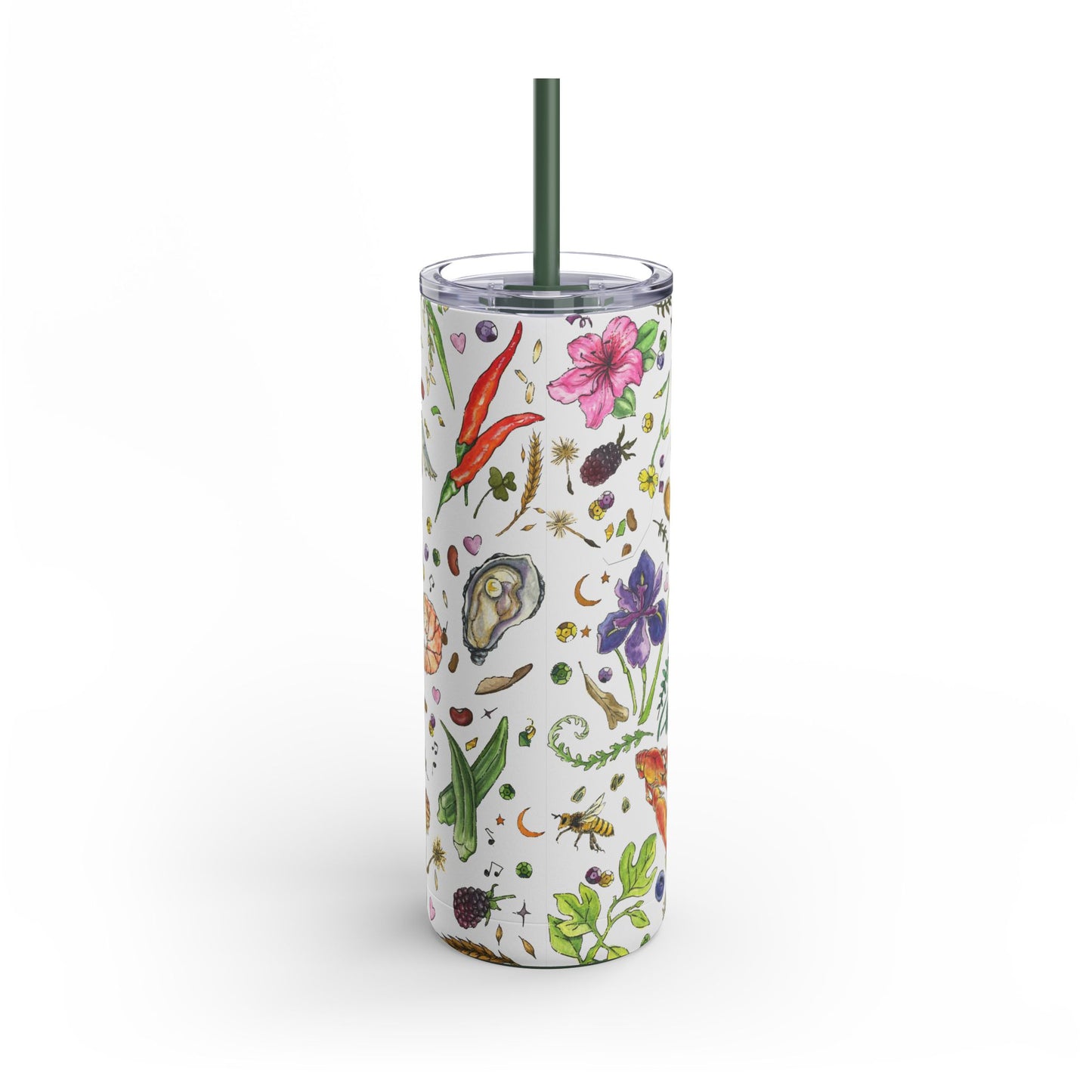 Louisiana Summer 20oz Tumbler with Screw Top and Straw