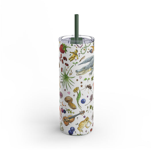 Louisiana Summer 20oz Tumbler with Screw Top and Straw