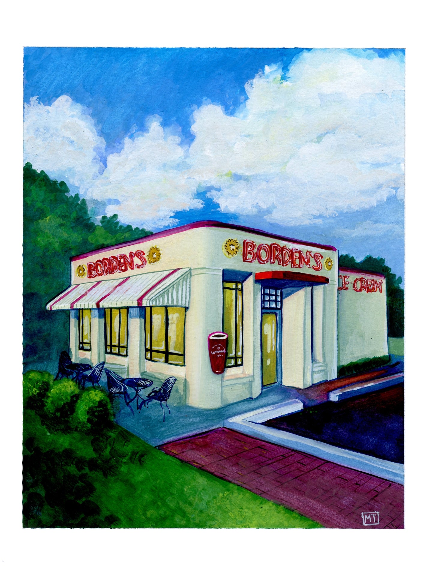 Borden's Ice Cream Shoppe Print