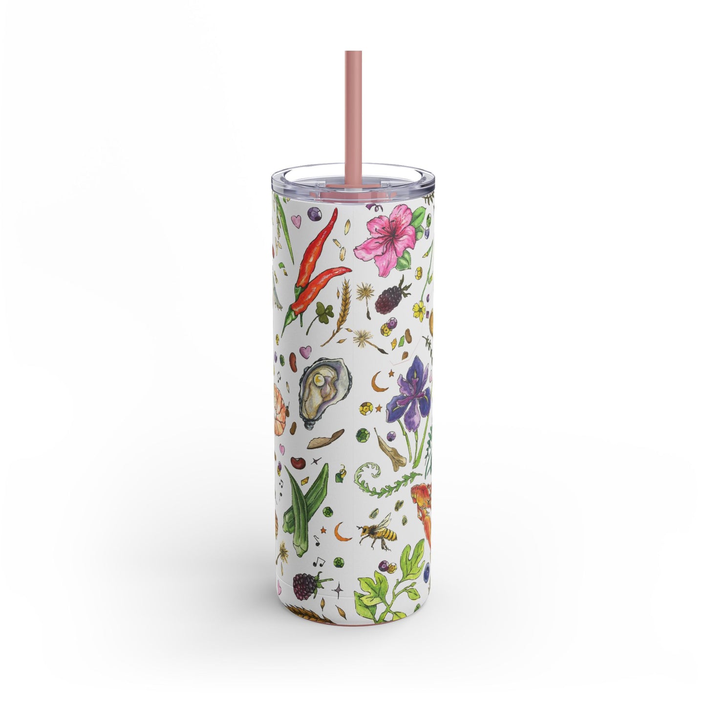 Louisiana Summer 20oz Tumbler with Screw Top and Straw
