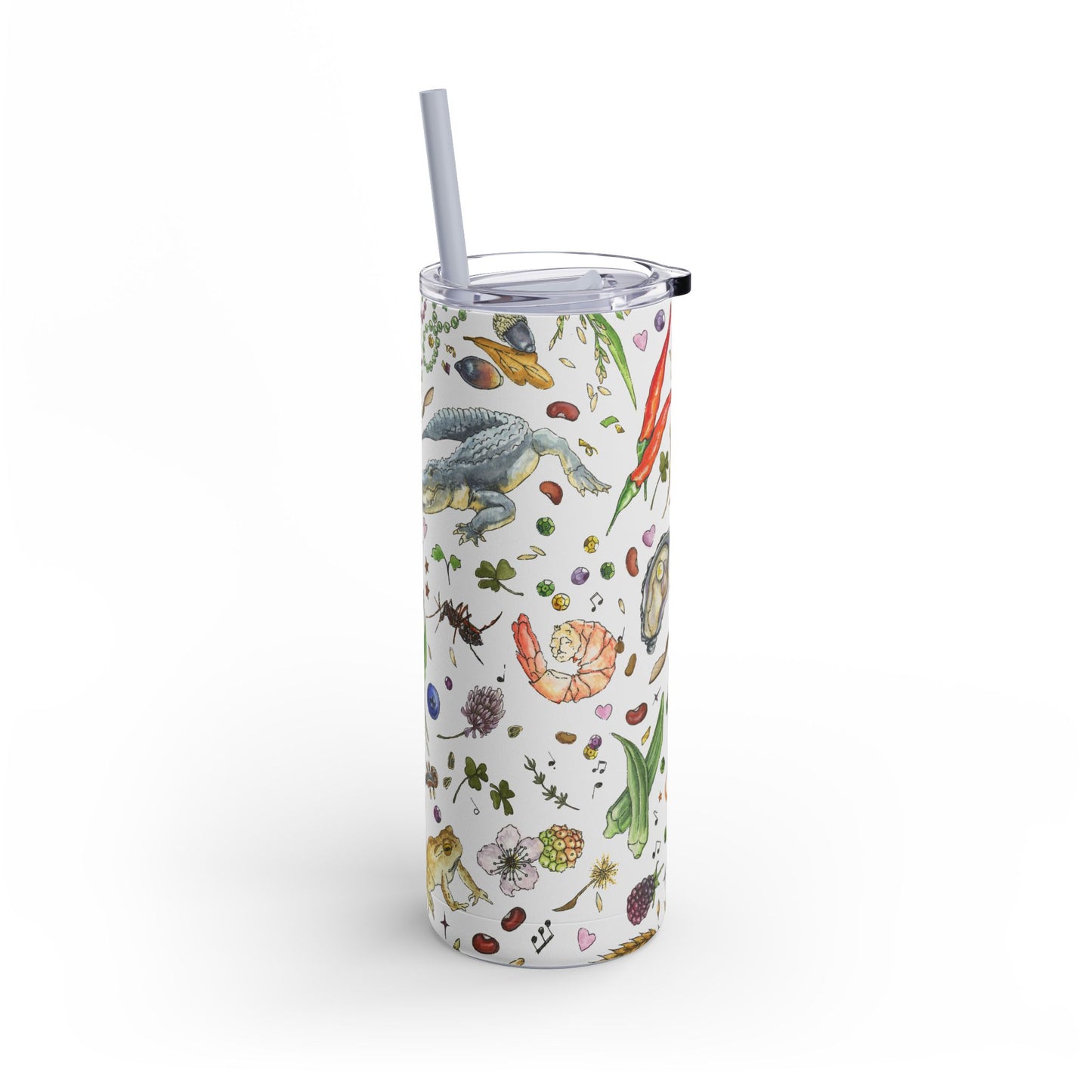 Louisiana Summer 20oz Tumbler with Screw Top and Straw