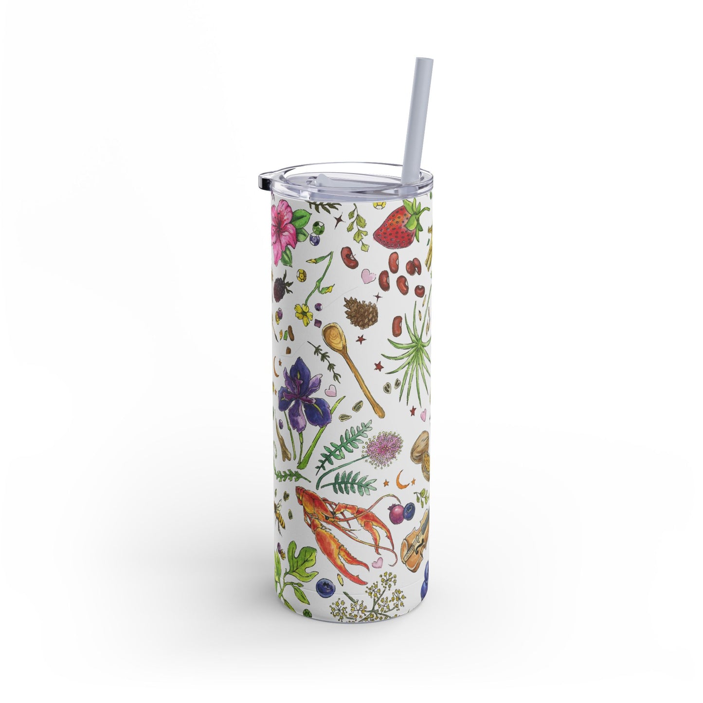 Louisiana Summer 20oz Tumbler with Screw Top and Straw