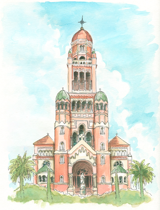 Custom Watercolor Venue Illustrations