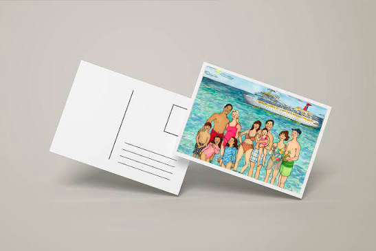 Illustrations for print on cards, menus, or stationary