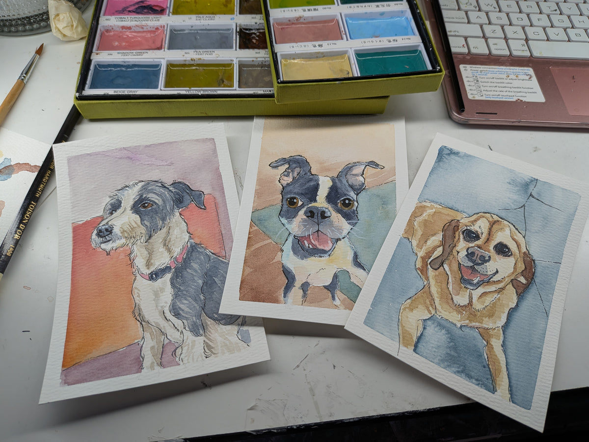 Watercolor Pet Portrait