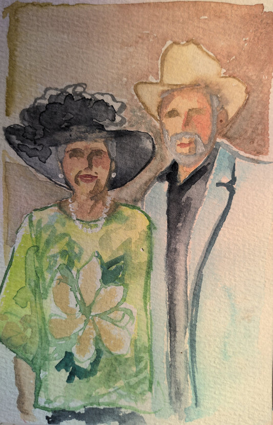 5x7" Watercolor Portrait fom Photo